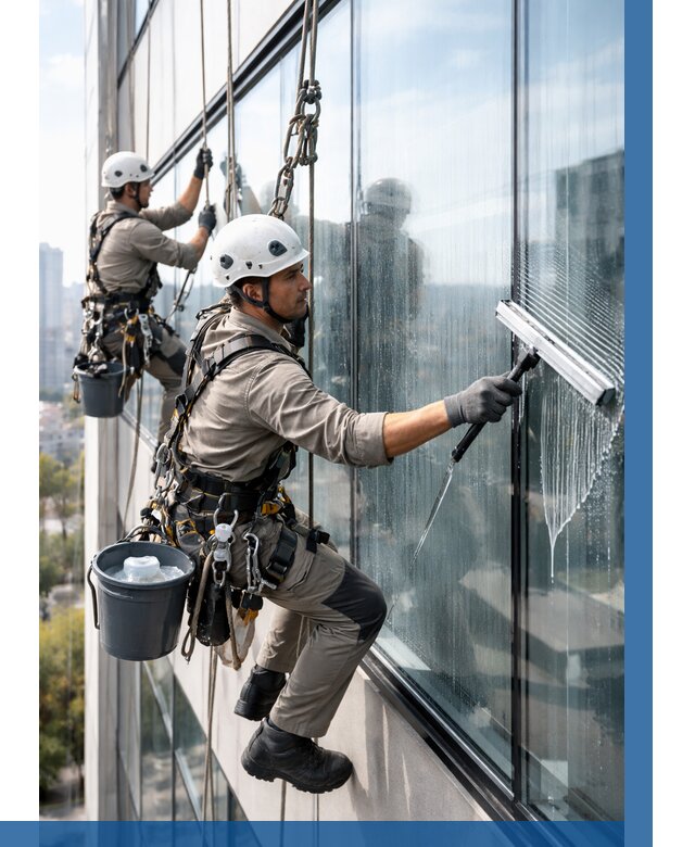 Мойка окон альпинистами в Устях-Лабинске от 4597 р. | ВЫСОТНИК-Улб