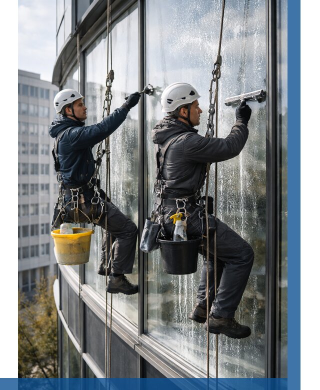 Мойка панорамных окон в Устях-Лабинске от 358 р. заказать у ВЫСОТНИК-Улб