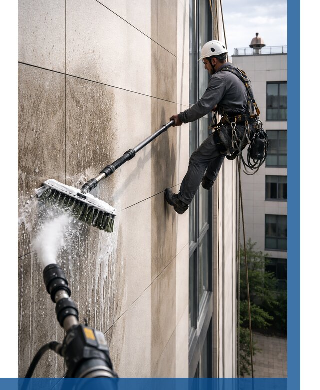 Мойка фасада из керамогранита в Устях-Лабинске от 306 р. | ВЫСОТНИК-Улб