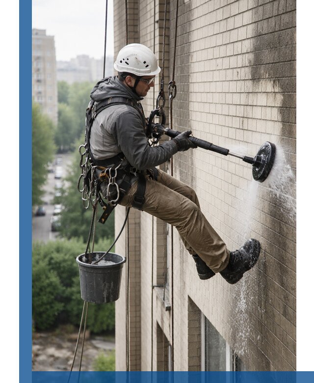 Очистка фасада от копоти в Устях-Лабинске профессионально и безопасно