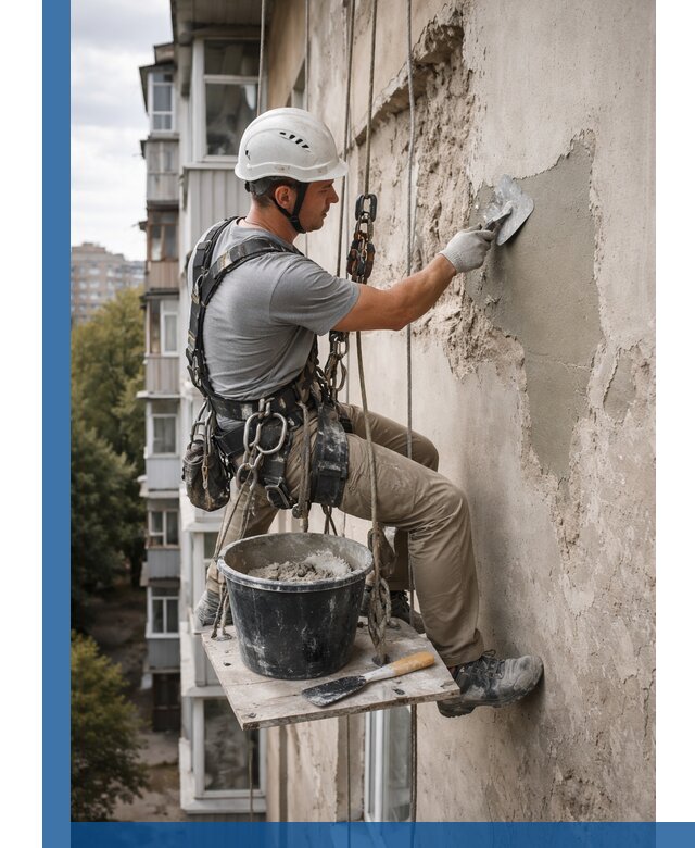 Восстановление фасадной штукатурки в Устях-Лабинске с гарантией качества