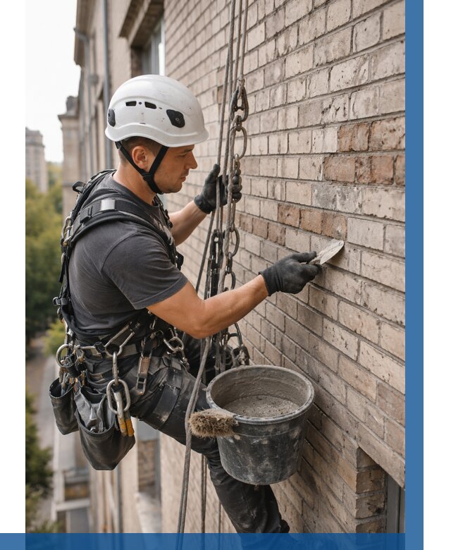 Ремонт кирпичной кладки фасада в Устях-Лабинске от 1839 р. | ВЫСОТНИК-Улб