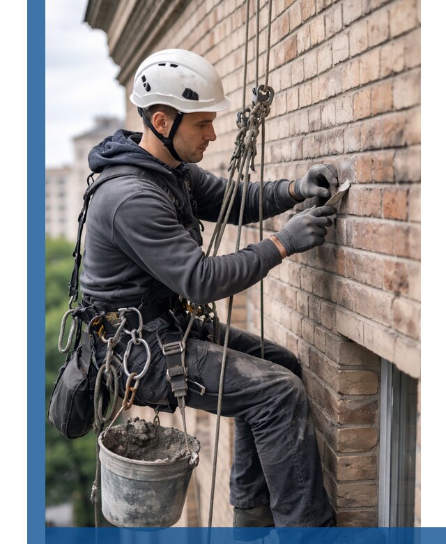 Качественный ремонт кирпичной кладки фасада в Устях-Лабинске с гарантией