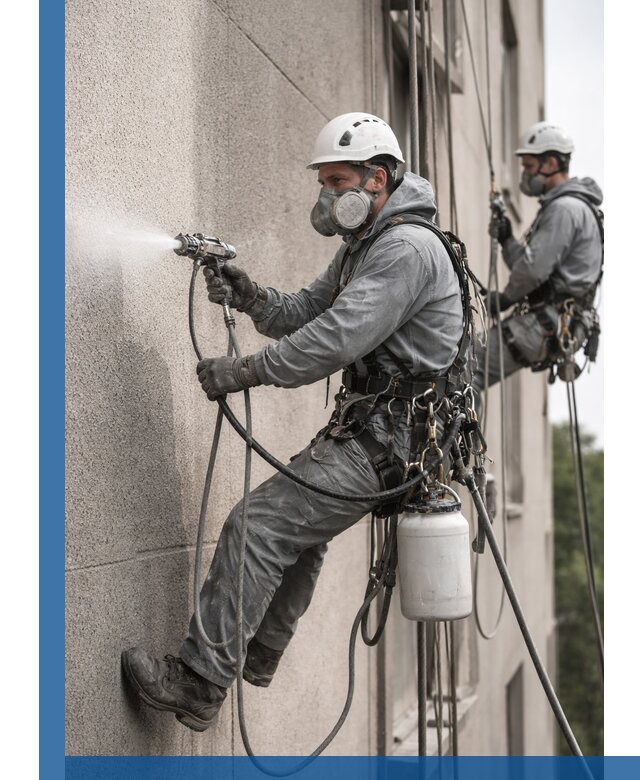 Безвоздушная покраска фасадов зданий в Устях-Лабинске профессионально