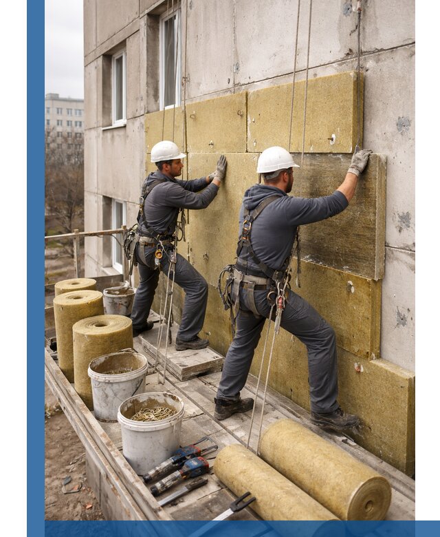 Утепление фасада минватой в Устях-Лабинске под ключ с гарантией