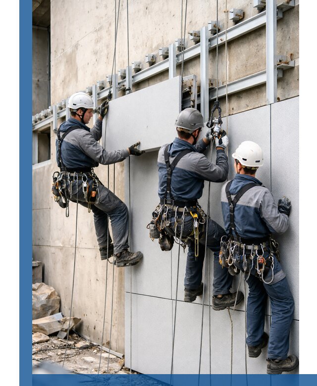 Монтаж вентилируемого фасада в Устях-Лабинске под ключ с гарантией качества