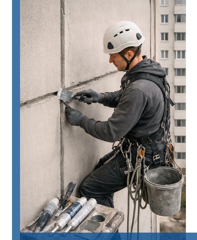 Ремонт межпанельных швов в Устях-Лабинске герметизация и восстановление