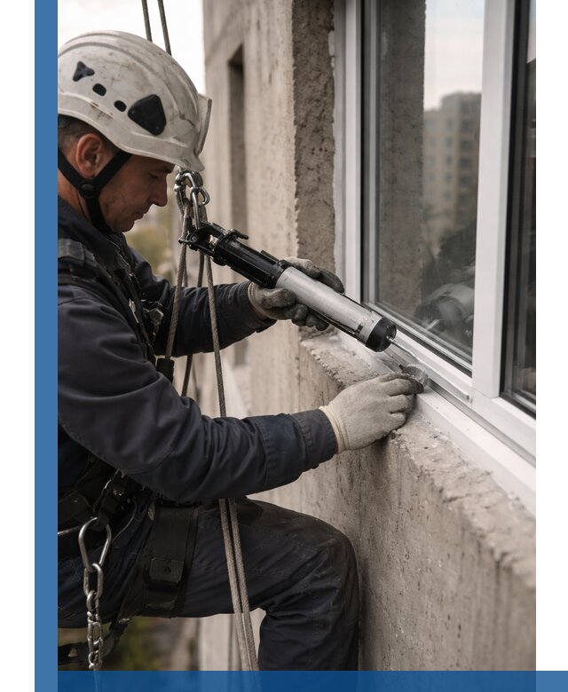 Герметизация оконных швов снаружи в Устях-Лабинске профессионально