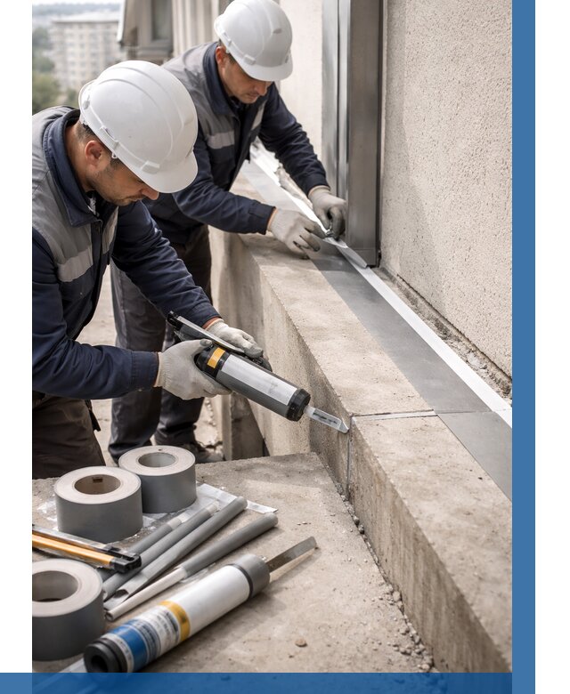 Герметизация примыкания балкона в Устях-Лабинске от 4597 р. | ВЫСОТНИК-Улб