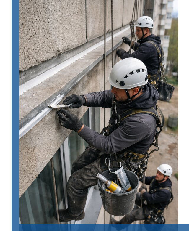 Герметизация примыкания балкона в Устях-Лабинске под ключ с гарантией