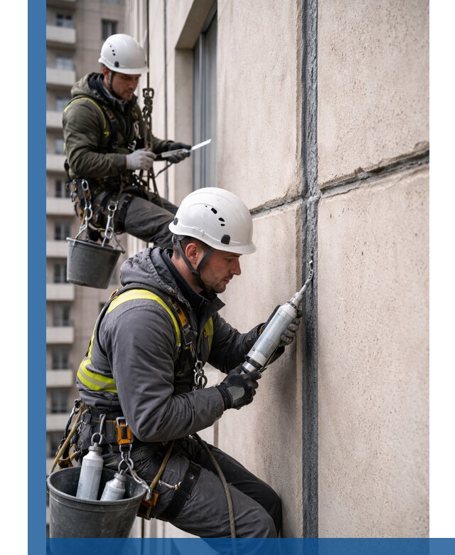 Герметизация деформационных швов фасада в Устях-Лабинске качественно