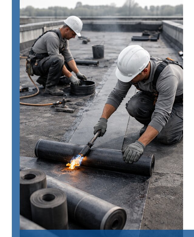 Ремонт рулонной кровли в Устях-Лабинске герметизация и восстановление