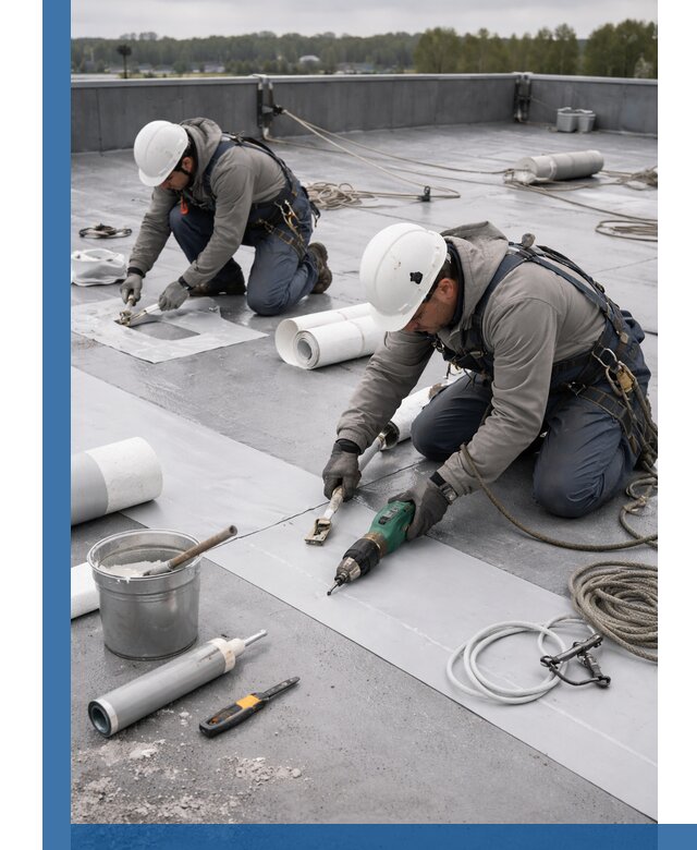 Ремонт мембранной кровли в Устях-Лабинске качественно и с гарантией