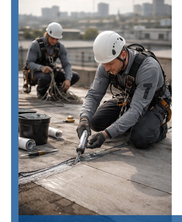 Аварийное и капитальное устранение протечек кровли в Устях-Лабинске