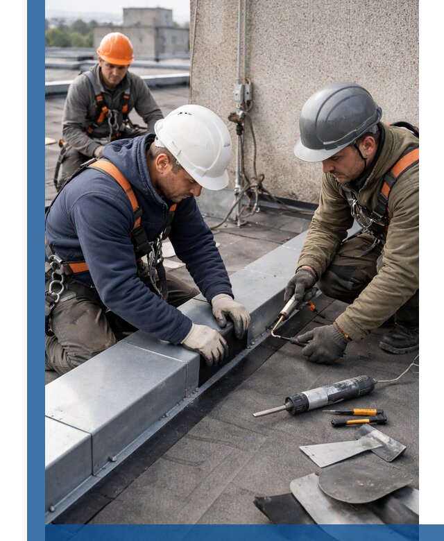 Ремонт кровельных примыканий в Устях-Лабинске профессионально