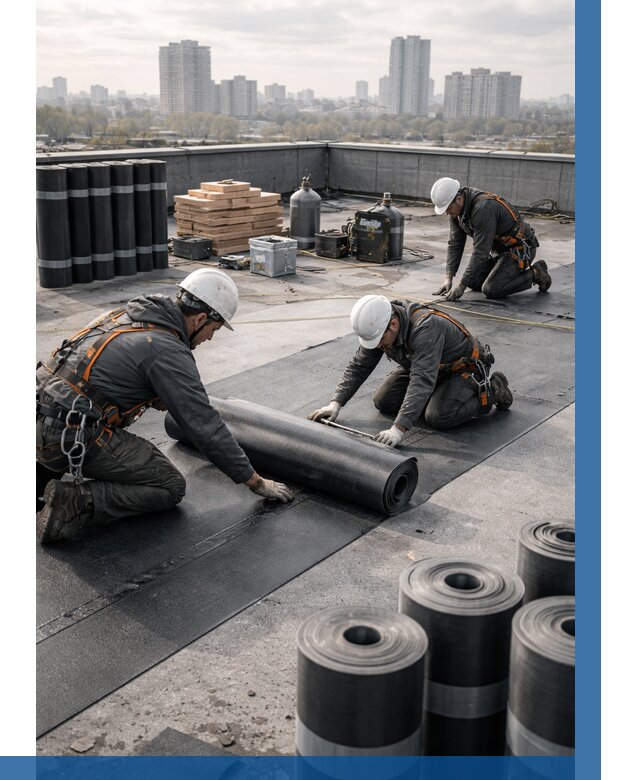 Монтаж мягкой кровли под ключ в Устях-Лабинске от 460 р. | ВЫСОТНИК-Улб