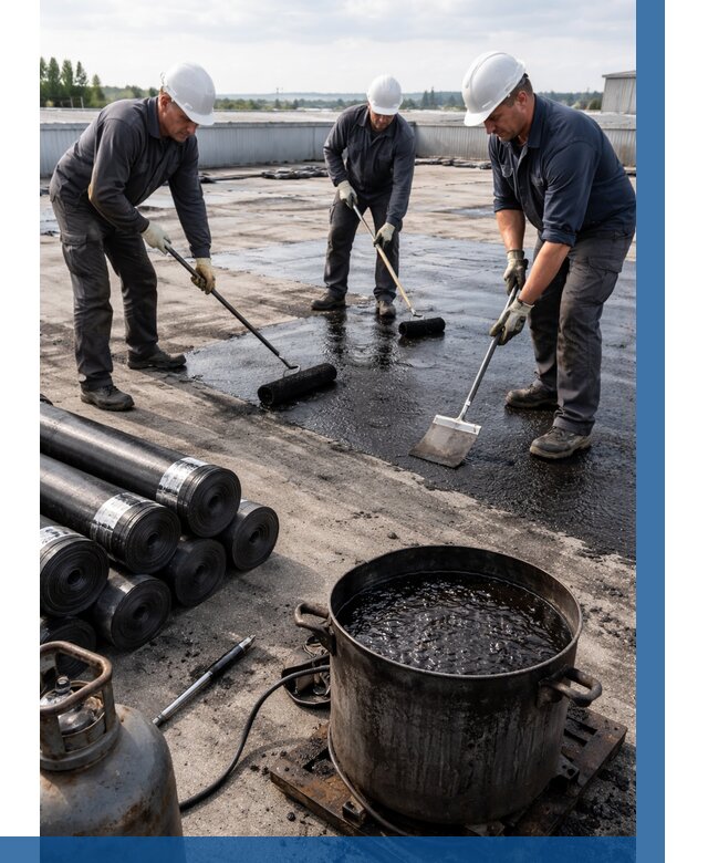 Гидроизоляция кровли мастикой в Устях-Лабинске от 613 р. | ВЫСОТНИК-Улб