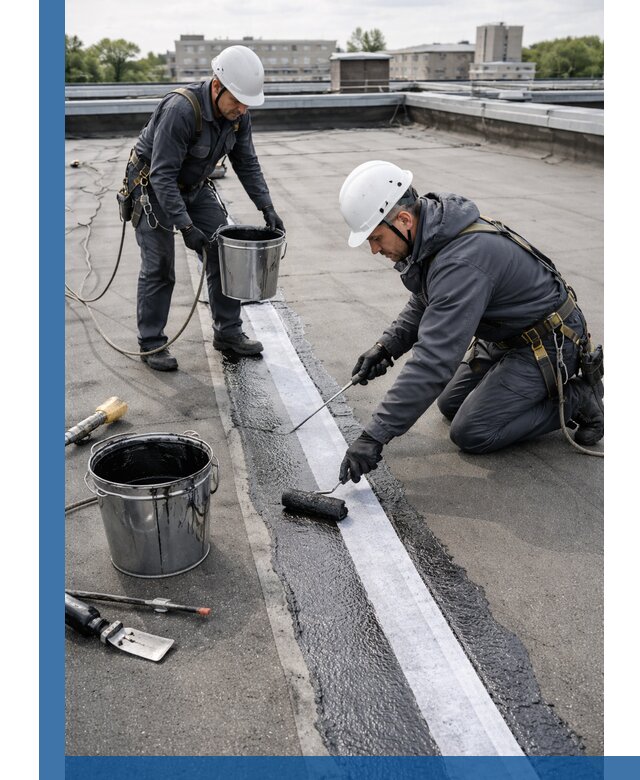 Гидроизоляция кровли мастикой в Устях-Лабинске надежная защита