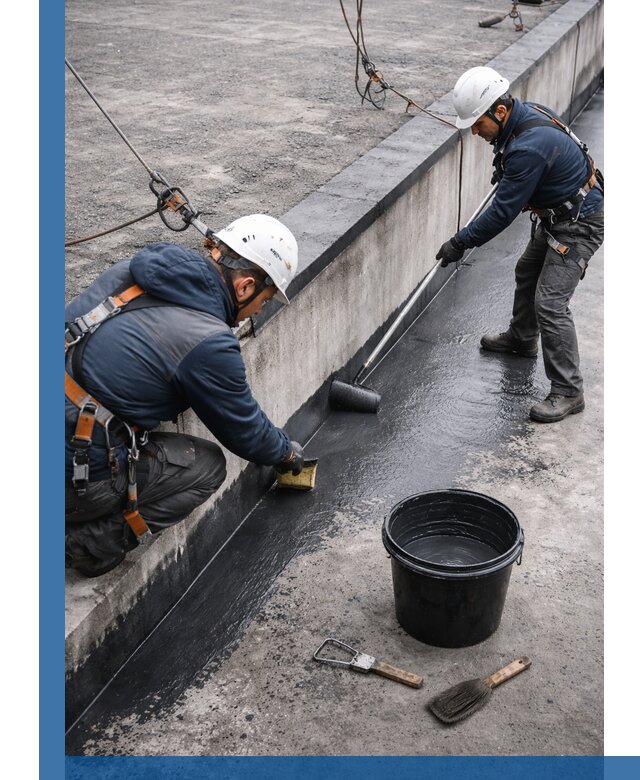 Гидроизоляция кровли жидкой резиной профессионально в Устях-Лабинске