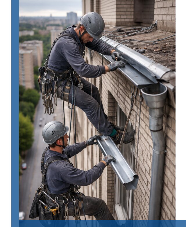 Ремонт водосточных желобов в Устях-Лабинске, быстро и качественно