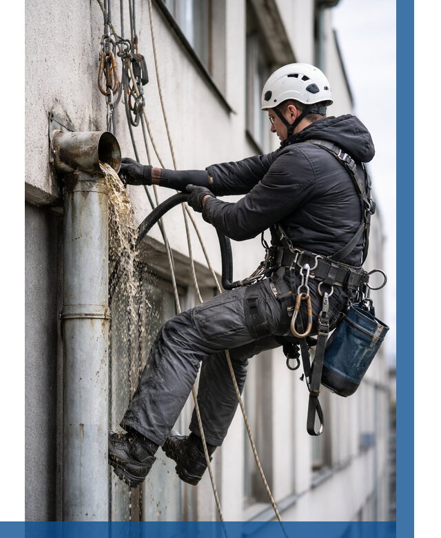 Прочистка водосточных труб в Устях-Лабинске от 3576 р. | ВЫСОТНИК-Улб