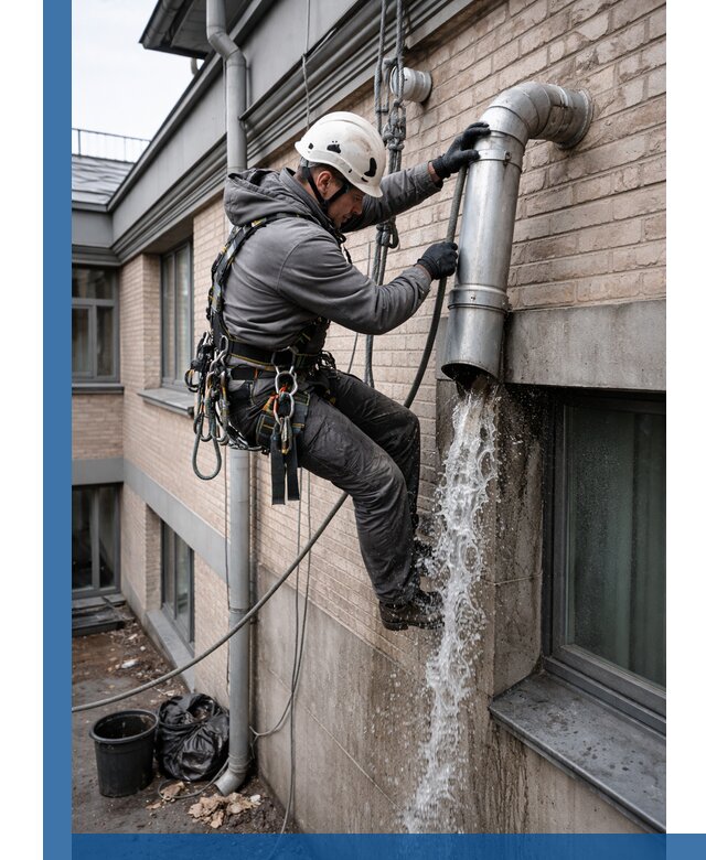 Профессиональная прочистка водосточных труб в Устях-Лабинске с гарантией