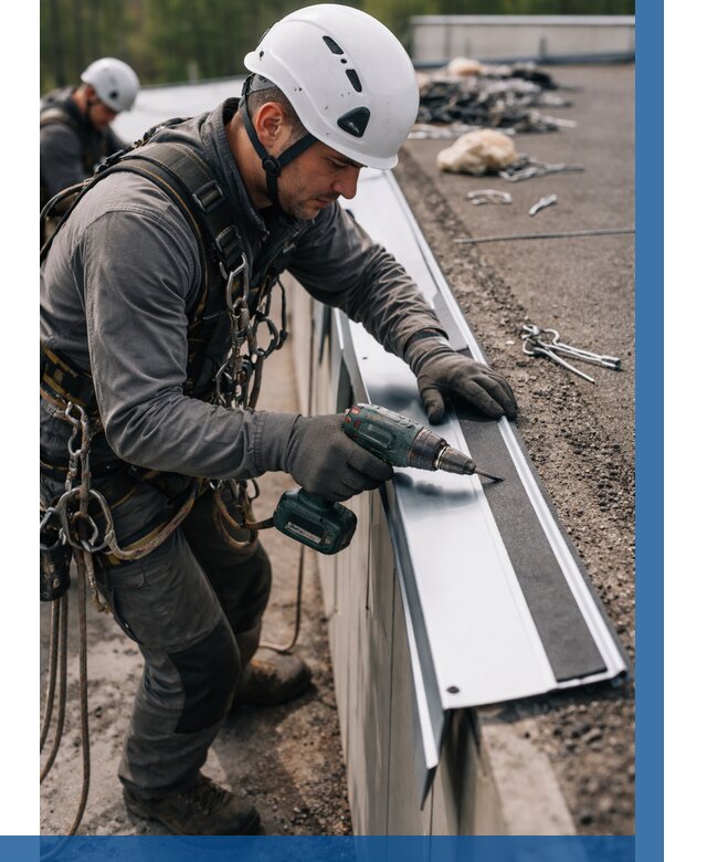 Монтаж капельника на кровле в Устях-Лабинске от 306 р. | ВЫСОТНИК-Улб