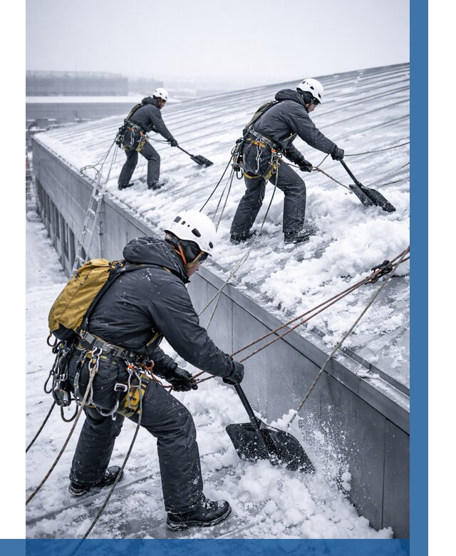 Очистка навесов от снега в Устях-Лабинске от 4597 р. | ВЫСОТНИК-Улб