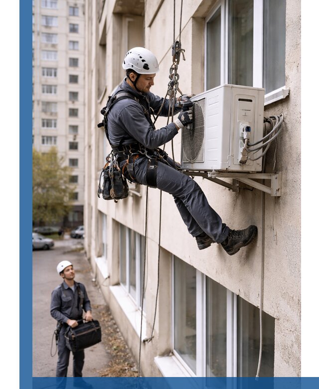 Демонтаж внешнего блока кондиционера в Устях-Лабинске профессионально