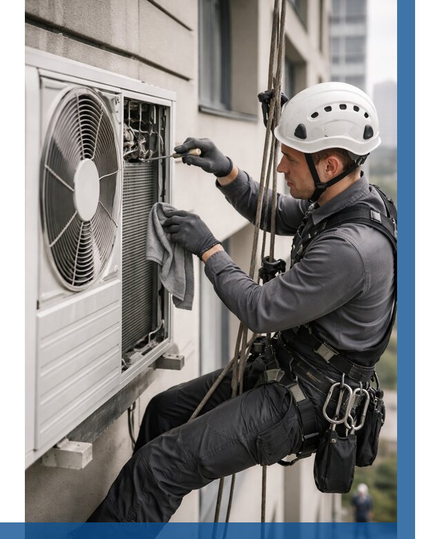 Обслуживание внешнего блока кондиционера в Устях-Лабинске от 2758 р.ВЫСОТНИК-Улб