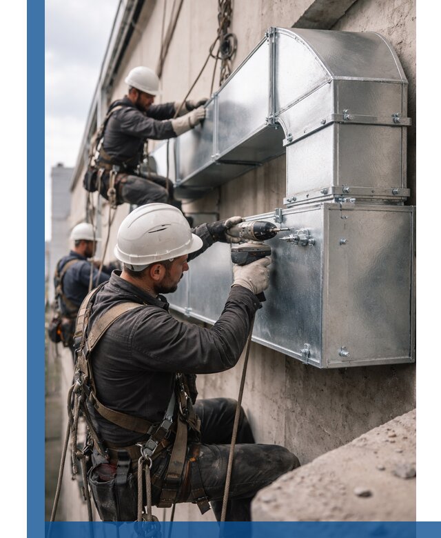 Профессиональный монтаж вентиляционных коробов в Устях-Лабинске под ключ