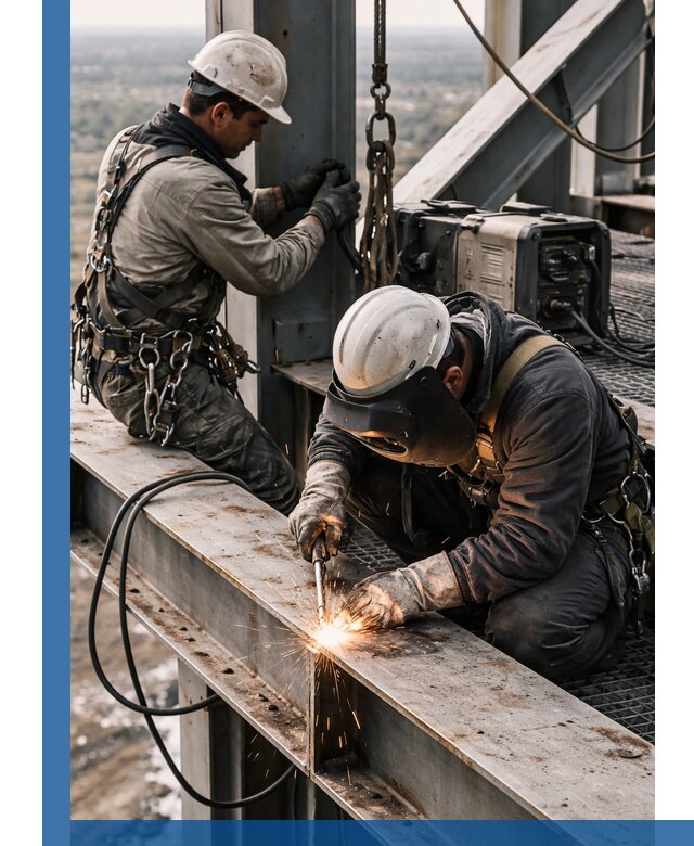 Высотные сварочные работы в Устях-Лабинске для промышленных объектов