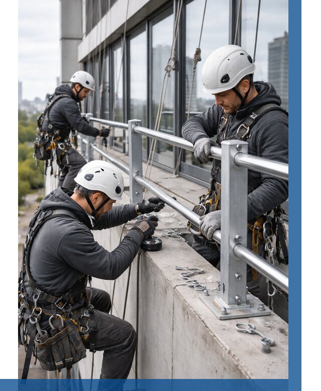 Монтаж ограждений на высоте в Устях-Лабинске, от 1226 р. | ВЫСОТНИК-Улб