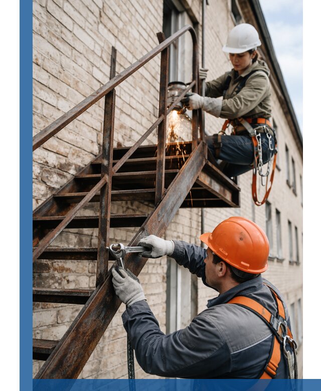 Ремонт и восстановление пожарных лестниц с выездом в Устях-Лабинске