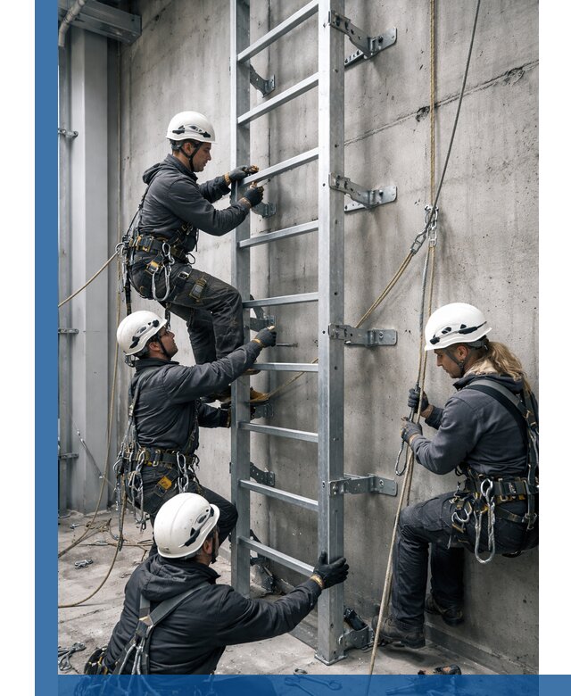 Монтаж металлических лестниц в Устях-Лабинске под ключ со гарантией