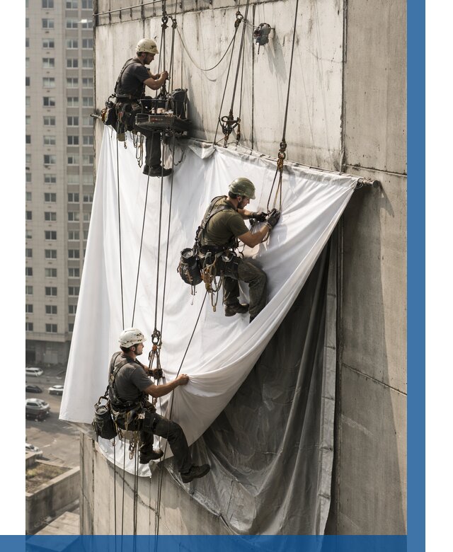 Замена баннерного полотна в Устях-Лабинске от 6640 р. | ВЫСОТНИК-Улб—заказать