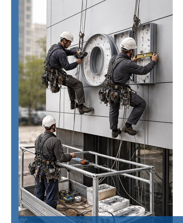 Профессиональный монтаж световых букв в Устях-Лабинске под ключ