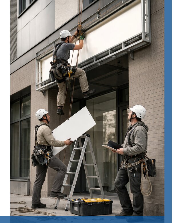 Монтаж светового короба в Устях-Лабинске от 6640 р. | ВЫСОТНИК-Улб