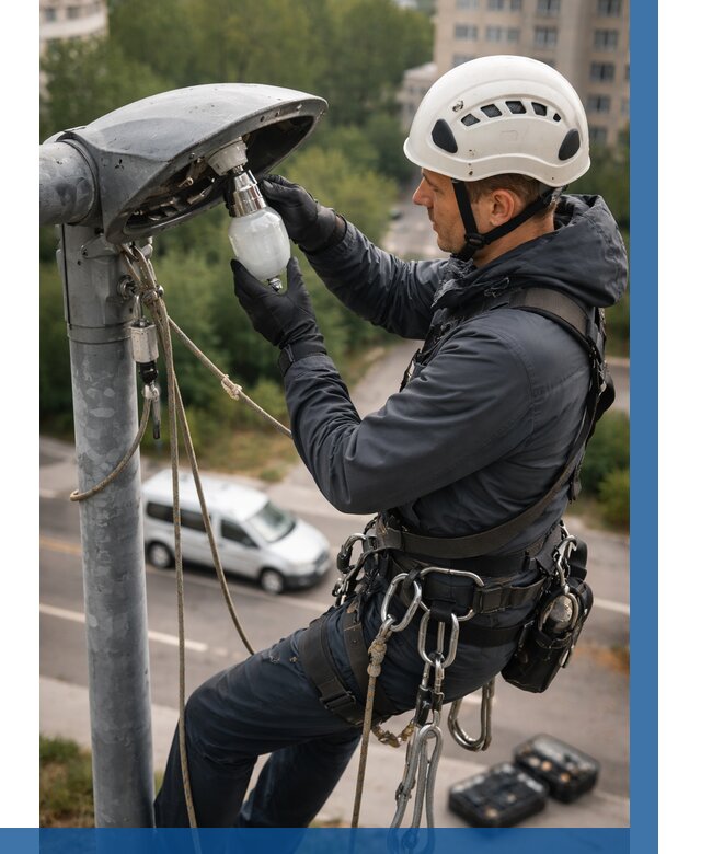 Замена ламп на высоте в Устях-Лабинске от 2554 р. | ВЫСОТНИК-Улб