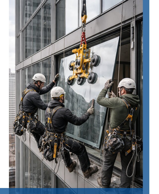 Фасадное остекление зданий под ключ в Устях-Лабинске от 10216 р. | ВЫСОТНИК-Улб