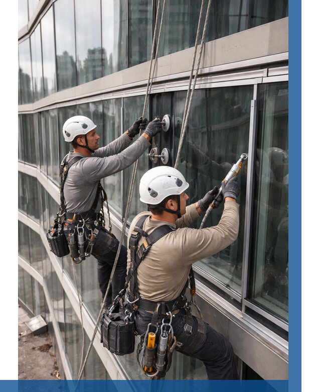 Радиусное остекление фасада в Устях-Лабинске от 12259 р. | ВЫСОТНИК-Улб