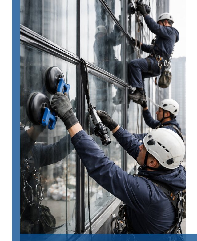 Радиусное остекление фасадов под ключ в Устях-Лабинске с гарантиями