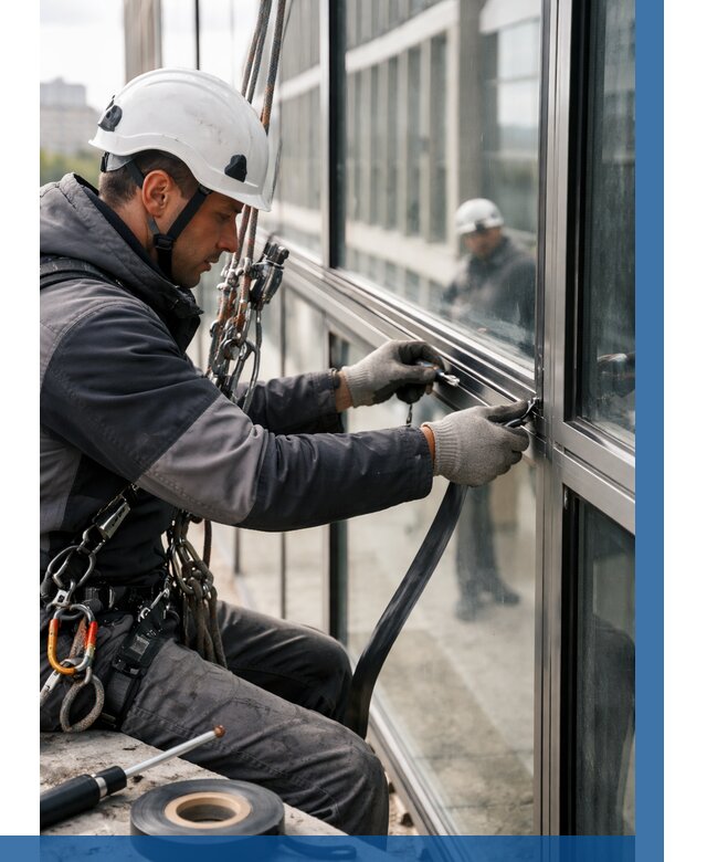 Ремонт витражных конструкций в Устях-Лабинске от 3576 р. | ВЫСОТНИК-Улб