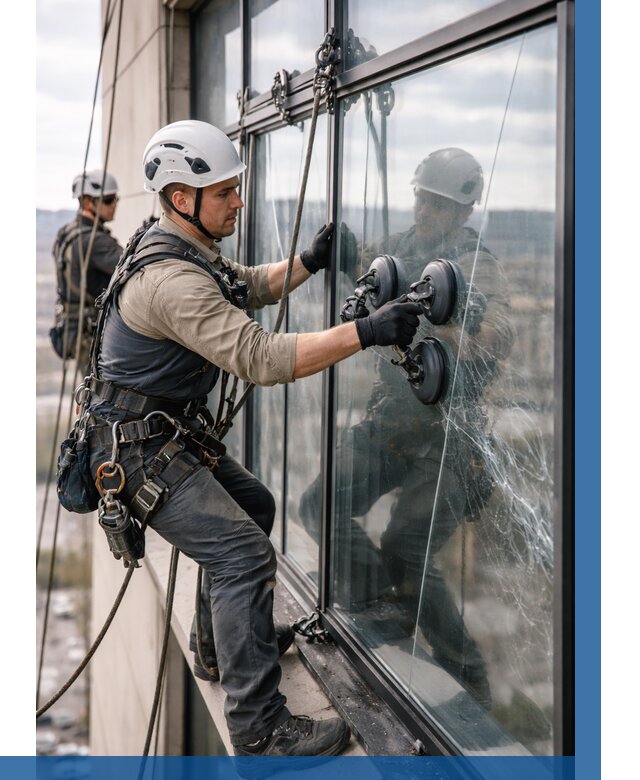 Замена стекла в витраже в Устях-Лабинске под ключ от 8684 р. | ВЫСОТНИК-Улб