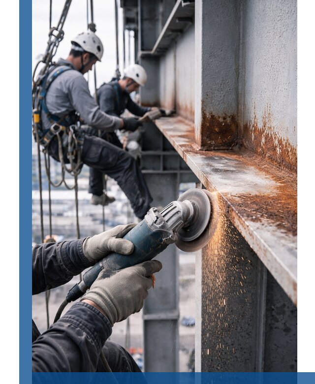 Зачистка металла от ржавчины и подготовка поверхностей в Устях-Лабинске