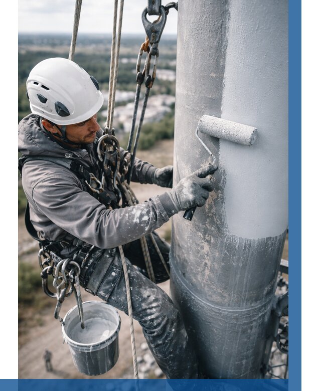 Покраска мачт связи под ключ в Устях-Лабинске от 868 р. | ВЫСОТНИК-Улб