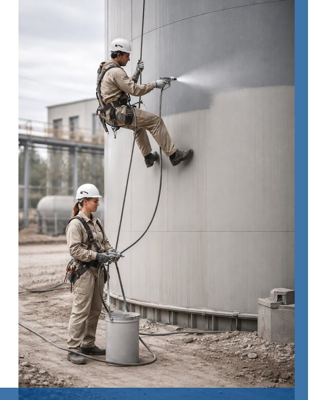 Покраска резервуаров в Устях-Лабинске от 1226 р. | ВЫСОТНИК-Улб — заказать