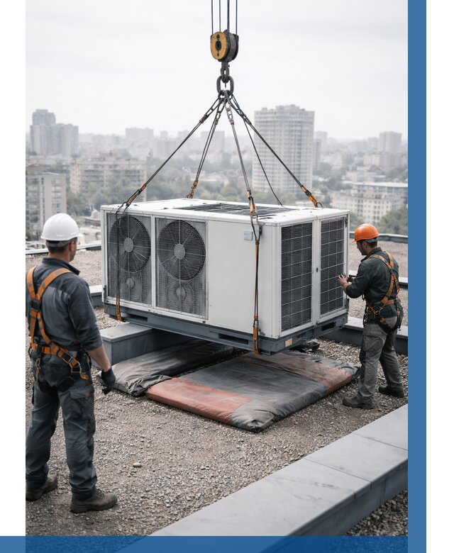 Подъем груза на крышу в Устях-Лабинске от 5108 р. | ВЫСОТНИК-Улб заказать