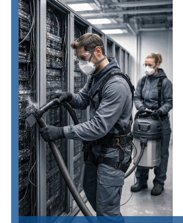 Обеспыливание серверной комнаты в Устях-Лабинске, профессиональная очистка