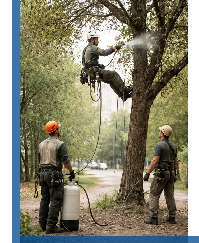 Обработка деревьев от вредителей в Устях-Лабинске профессиональная защита